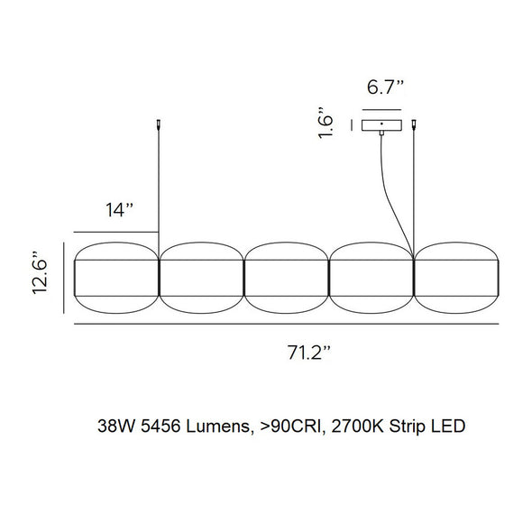 Alma Multipla LED Pendant Light