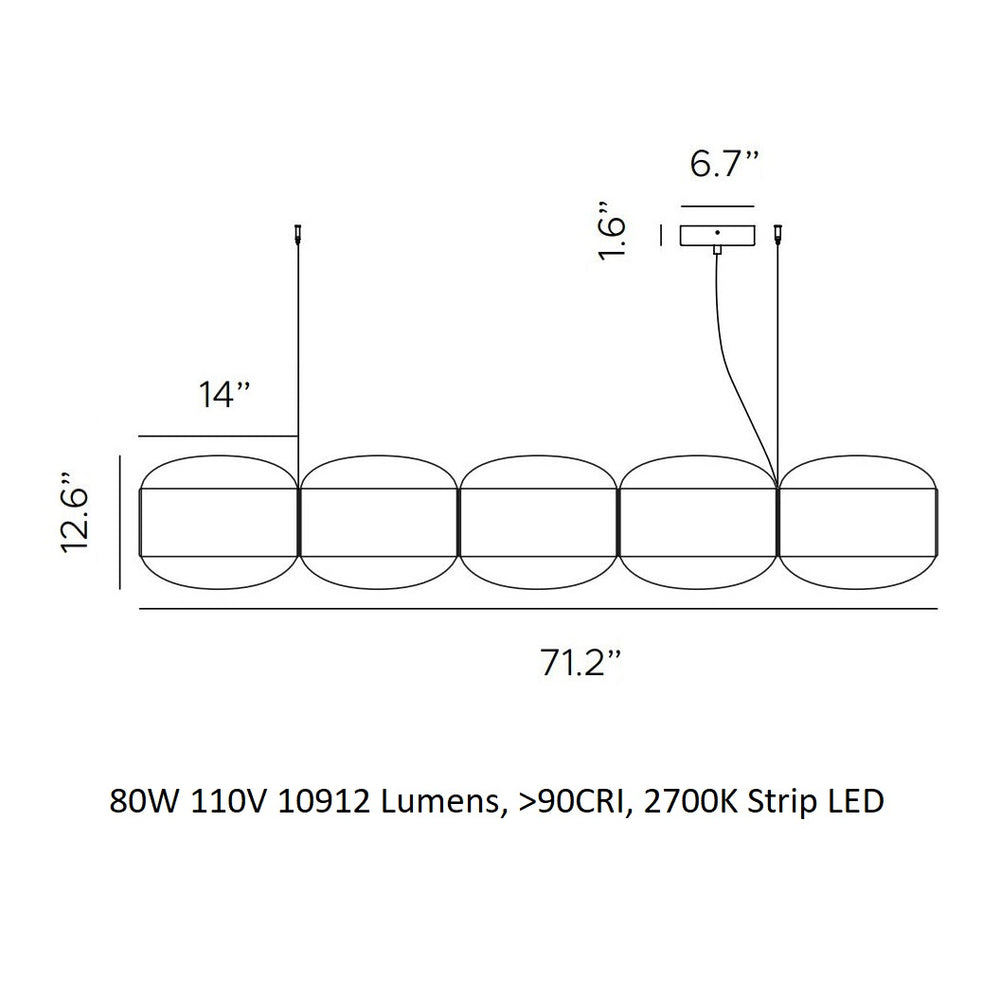 Alma Multipla LED Pendant Light