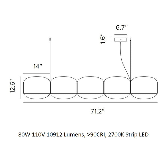 Alma Multipla LED Pendant Light