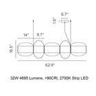 Alma Plurima LED Pendant Light