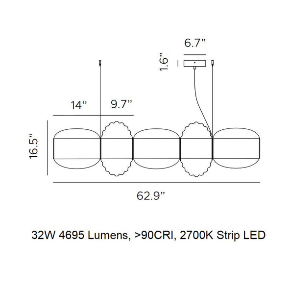 Alma Plurima LED Pendant Light