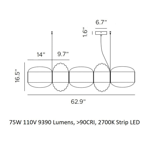 Alma Plurima LED Pendant Light