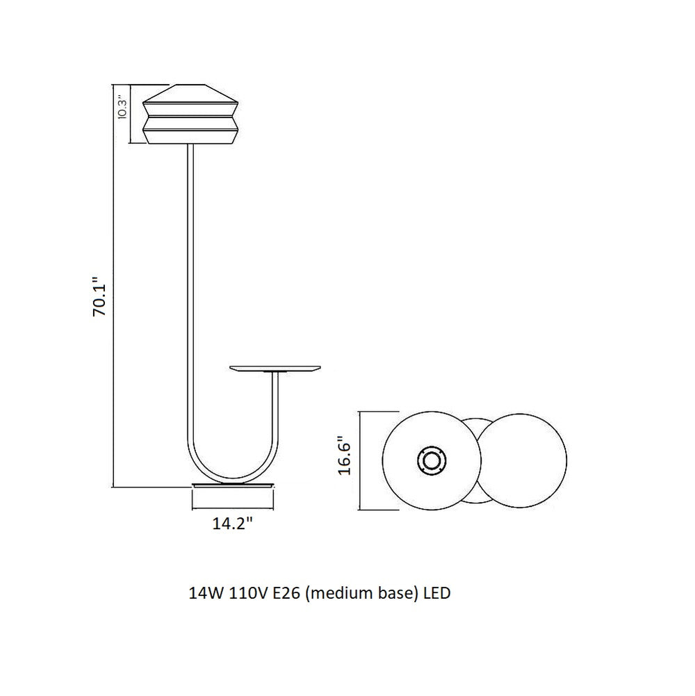 Calypso Antigua Floor Lamp