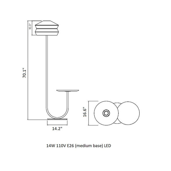 Calypso Antigua Floor Lamp