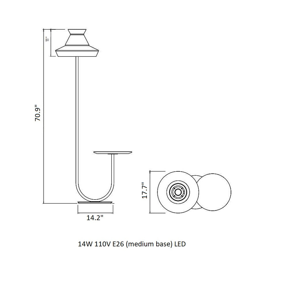 Calypso Guadaloupe Floor Lamp