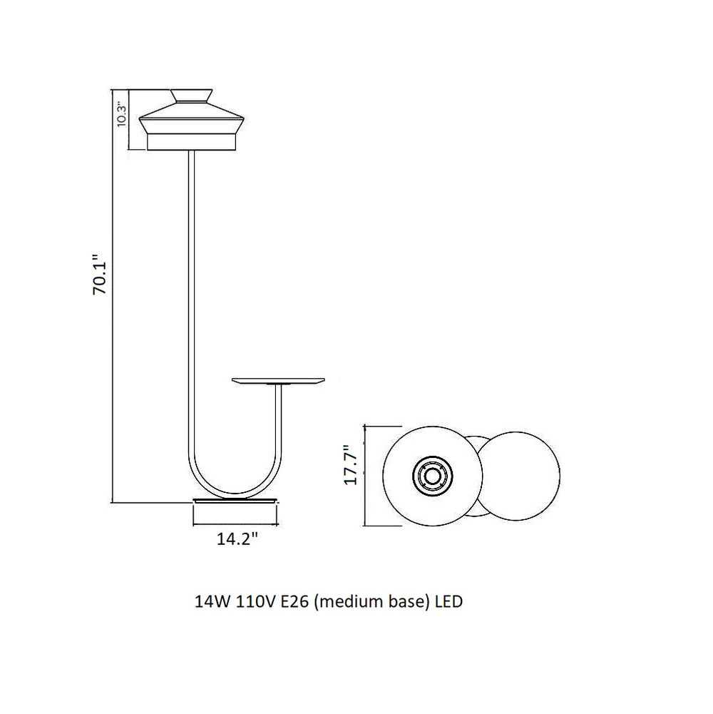 Calypso Martinique Floor Lamp