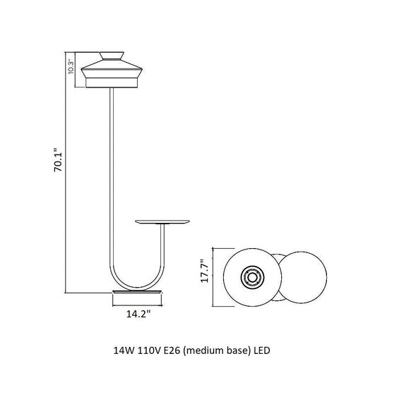 Calypso Martinique Floor Lamp