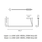 Fly Linear LED Pendant Light