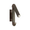 Picchio Remote Wall Sconce  option Bronze-Nickel / Coffee Leather