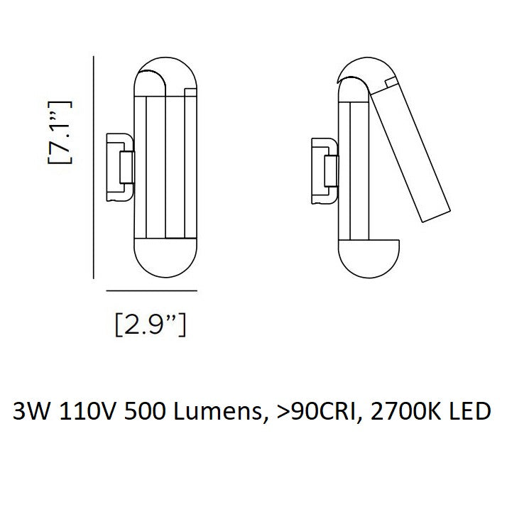 Picchio Remote Wall Sconce