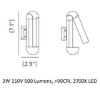 Picchio Remote Wall Sconce