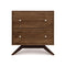Astrid 2 Drawer Nightstand  option 14 - Walnut/Dark Chocolate