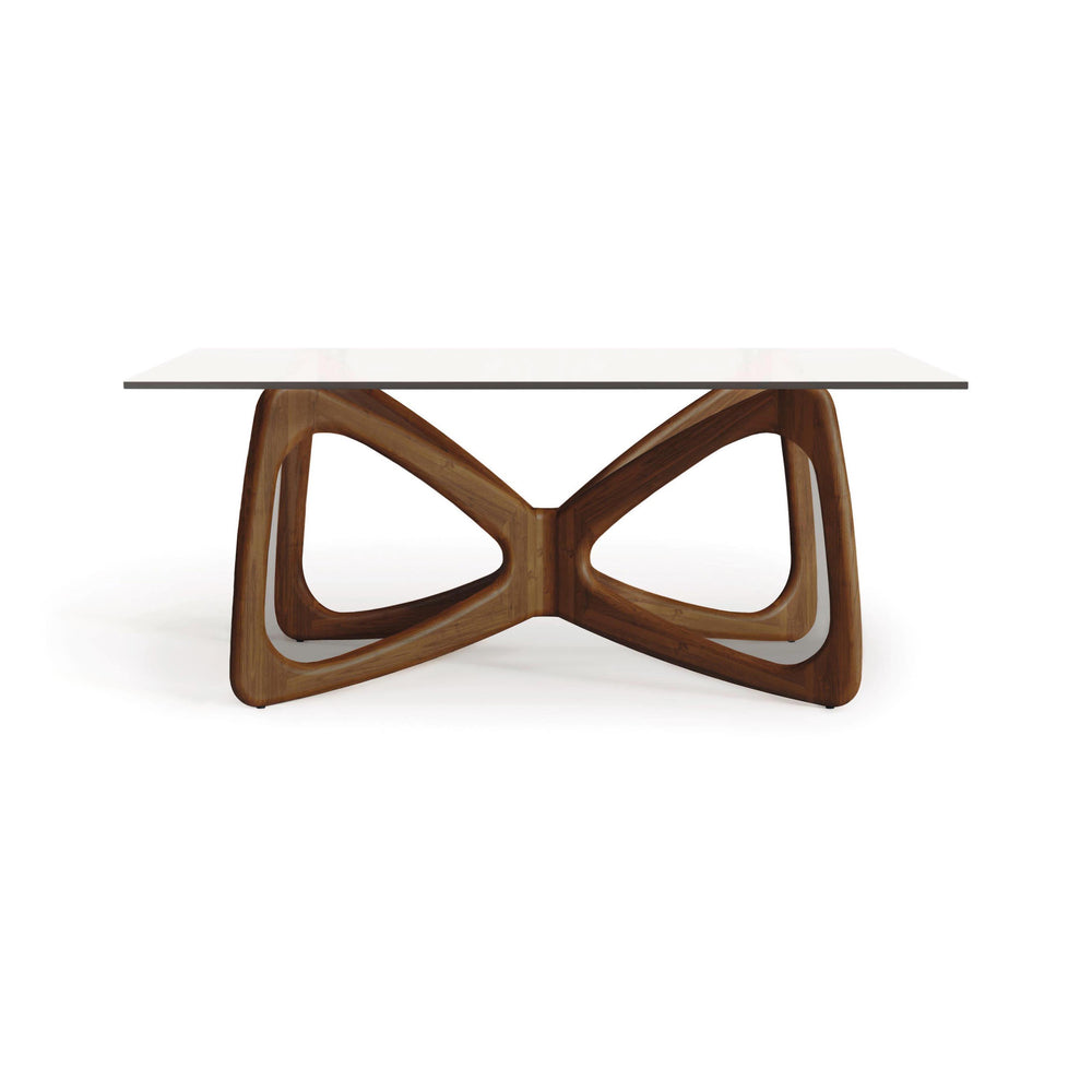 Butterfly Glass Top Dining Table