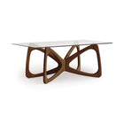 Butterfly Glass Top Dining Table