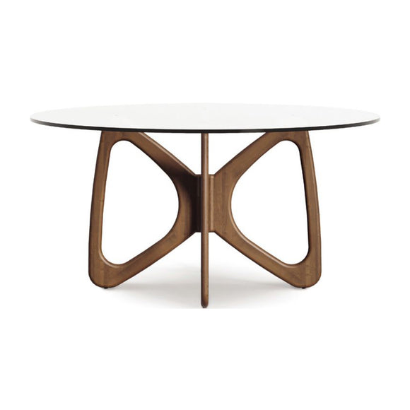 Butterfly Round Glass Top Table