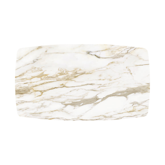 Butterfly Sintered Stone Boat Shaped Table