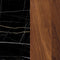 Entwine Rectangular Dining Table  option Sahara Noir Stone / Natural Walnut