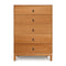 Mansfield 5 Drawer Wide Dresser  option Natural Cherry