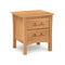 Monterey 2 Drawer Nightstand  option Natural Cherry