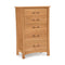 Monterey 5 Drawer Vertical Dresser  option Natural Cherry