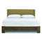Sloane Bed with Legs  option Lime Microsuede
