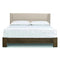 Sloane Bed with Legs  option Sand Microsuede