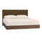 Sloane Floating Bed  option Dark Brown Microsuede