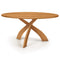 Entwine Round Fixed Top Dining Table  option Natural Cherry