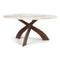 Entwine Sintered Stone Top Chat Height Table  option Macchia Vecchia