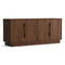 Moduluxe 4 Door Storage Console  option Natural Walnut