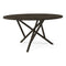 Baton Round Fixed Top Dining Table  option Seared Oak