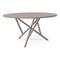 Baton Round Fixed Top Dining Table  option Weathered Oak