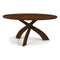 Entwine Fixed Top Chat Height Table  option Saddle Cherry