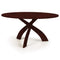 Entwine Round Fixed Top Dining Table  option Cognac Cherry
