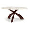 Entwine Sintered Stone Top Chat Height Table  option Cognac Cherry