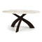 Entwine Sintered Stone Top Chat Height Table  option Smoke Cherry