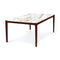 Lisse Sintered Stone Top Dining Table  option Cognac Cherry
