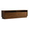 Moduluxe 2 Door Media Cabinet  option Saddle Cherry