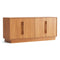 Moduluxe 4 Door Storage Console  option Natural Cherry