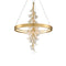 Jasmine LED Pendant Light  option Gold Leaf / Small: 28 in diameter