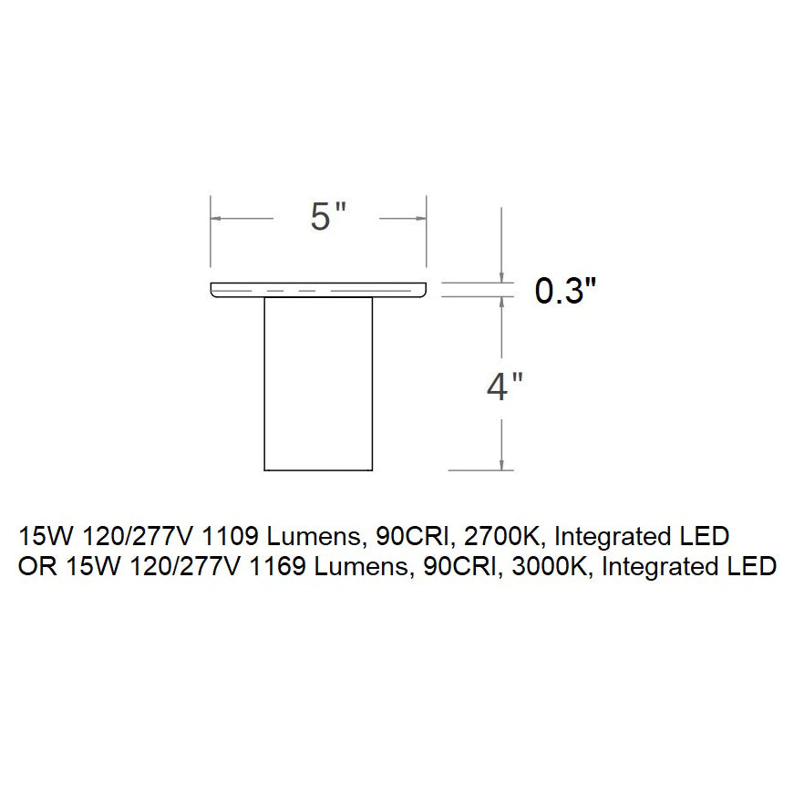 CSL x Hudson Valley Lighting Cylinder LED Flush Mount