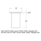 CSL x Hudson Valley Lighting Cylinder LED Flush Mount