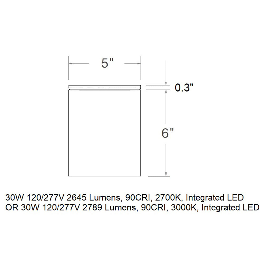 CSL x Hudson Valley Lighting Cylinder LED Flush Mount
