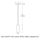 CSL x Hudson Valley Lighting Cylinder LED Pendant Light