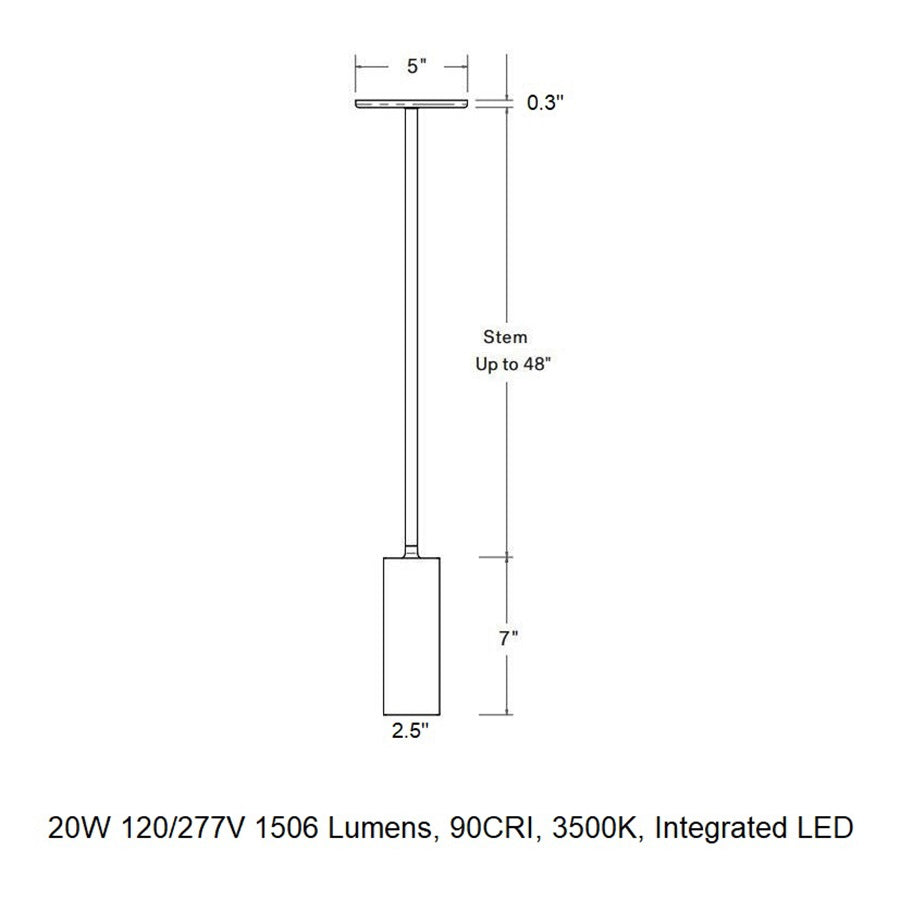 CSL x Hudson Valley Lighting Cylinder LED Pendant Light