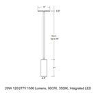 CSL x Hudson Valley Lighting Cylinder LED Pendant Light