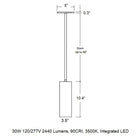 CSL x Hudson Valley Lighting Cylinder LED Pendant Light