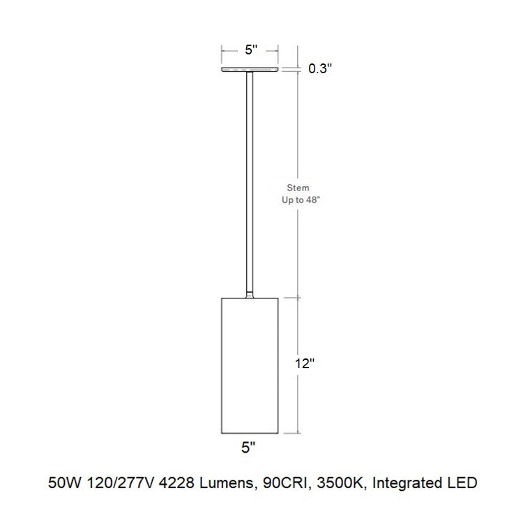 CSL x Hudson Valley Lighting Cylinder LED Pendant Light