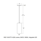 CSL x Hudson Valley Lighting Cylinder LED Pendant Light