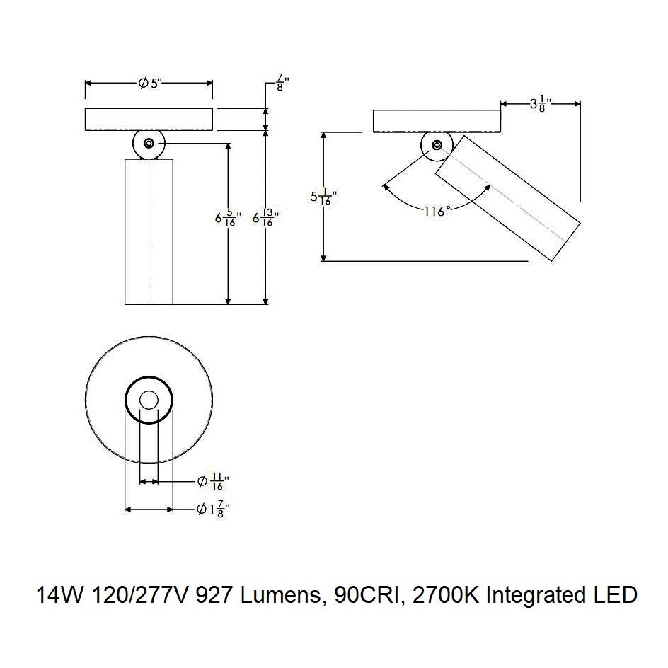 CSL x Hudson Valley Lighting Luxe Pivot LED Flush Mount